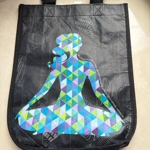 Geometric Yoga Tote Bag - Black and Multicolor